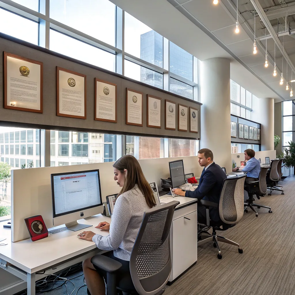 Professional office environment